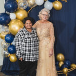 Blue backdrop photos at Gracious Services