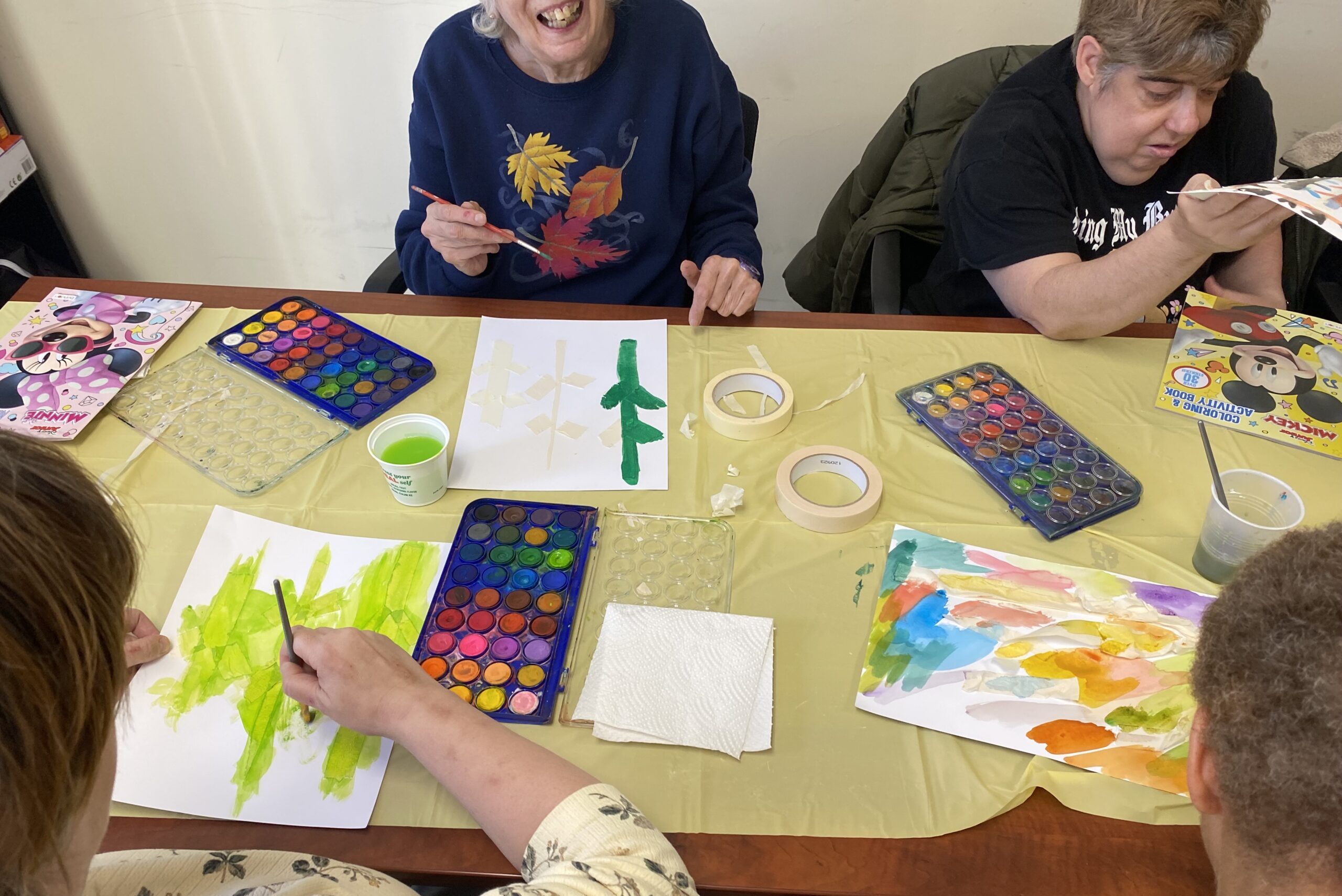 Art class painting